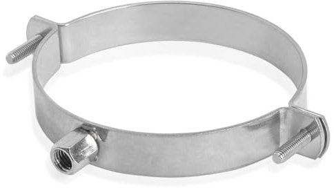 PRIOstahl® Rohrschellen aus Edelstahl V2A f. Stockschrauben - Rohrhalter Rohrbefestigung Rohr (3 Zoll, 84-90mm, 1 Stück)