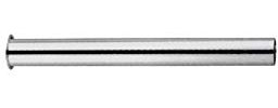 TUBO DI SCARICO CANNA CANOTTO CROMATA CON BORDO D° 32 mm X 30 CM