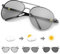 TJUTR Polarisierte Sonnenbrille Herren Photochromatisch Sports Fahrradbrille Selbsttönend Autofahrer Durchsichtig brille mit Färbungsgradient