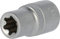 BRILLIANT TOOLS BT022843 Douille Torx E 1/2, E14 [Powered by KS TOOLS]