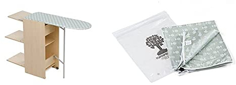 Foppapedretti Stir8 Asse Da Stiro A Scomparsa, Naturale & Lacopertina Copertina Ricambio Per Asse Da Stiro, Cotone