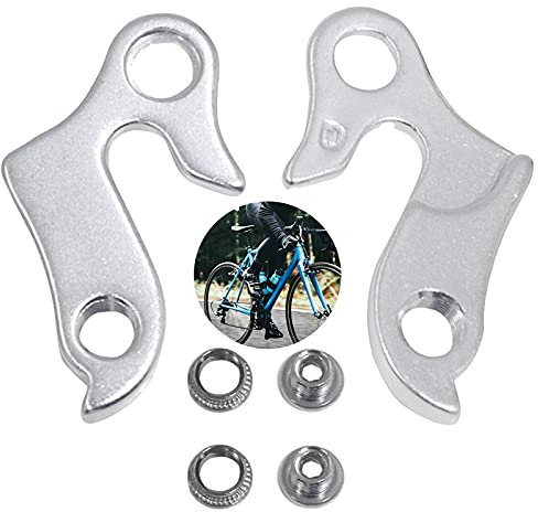 Widream 2 pcs Aluminiumlegierungs Schaltauge, MTB-Schaltauge, Schaltwerk Fahrrad Aufhänger Adapter, Gear Mech Schaltauge, mit Schrauben, für Mountainbikes und Fahrräde