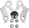 Widream 2 pcs Aluminiumlegierungs Schaltauge, MTB-Schaltauge, Schaltwerk Fahrrad Aufhänger Adapter, Gear Mech Schaltauge, mit Schrauben, für Mountainbikes und Fahrräde