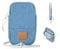 Johnny Urban Umhängetasche Herren & Damen Denim - Josh - Kleine Handytasche für Festival, Konzert & Urlaub - Handy Tasche Klein & Flach - Wasserabweisend