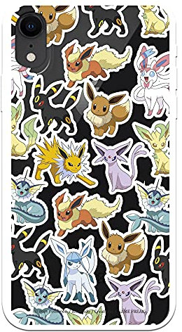 LA CASA DE LAS CARCASAS - Offizielle Pokémon-Eevee-Schutzhülle für iPhone XR. Wählen Sie das Design, das Ihnen am besten gefällt für Ihr iPhone XR