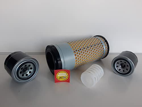 Set di filtri (piccolo) compatibile con Yanmar Vio 33-6 con motore 3TNV88, filtro olio, filtro aria, filtro carburante