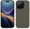 kwmobile Case for iPhone 14 Pro Case - Soft Slim TPU Silicone Phone Cover - Wireless Charger Friendly - Olive Green Matte