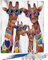 SULISO Peinture par Numero Adulte, Kit Peinture Adulte Enfant Comprend des Peintures Acryliques et des Pinceaux Sans Cadre,Maison de la girafe 40x50 cm