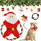 Mecctuck Hundespielzeug Unzerstörbar für Weihnachten - Interaktives Kauen Quietschspielzeug für Welpen, Kleine und Mittlere Hunde
