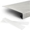 TJ Fensterbank Verkleidung in Marmoroptik I 38 x 60 cm I Dicke 3,5 mm I pflegeleichte PVC Fensterbrett-Abdeckung mit Seitenabschluss I Fenstersims Renovierung kratzfest & feuchtigkeitsundurchlässig