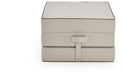 ATLANTIC home collection Falthocker Larry, 75/195/15 cm, Creme