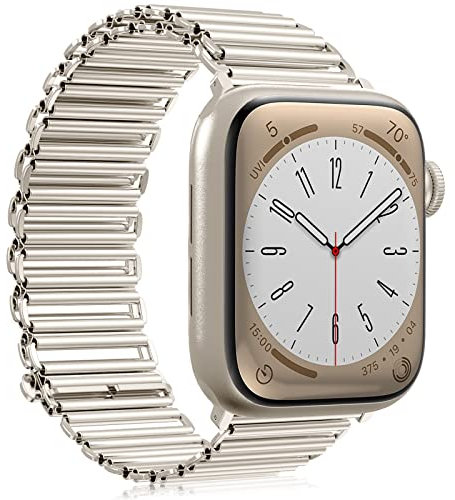 Metall Apple Watch Armband 38mm 40mm 41mm Damen Herren, Klassisches Prämie Uhrenarmband Edelstahl Ersatzarmband Dressy Armband für Apple Watch SE, iWatch Series 8 7 6 5 4 3 2 1
