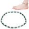 Magnet therapie, magnetische Fußkettchen gelenks ch merzen Linderung Magnetisches Hämatit Magnetisches Armband für Füße Knöchel-Magnetische Fußkettchen für Frauen, Frauen Magnetisches Fußkettchen Silb