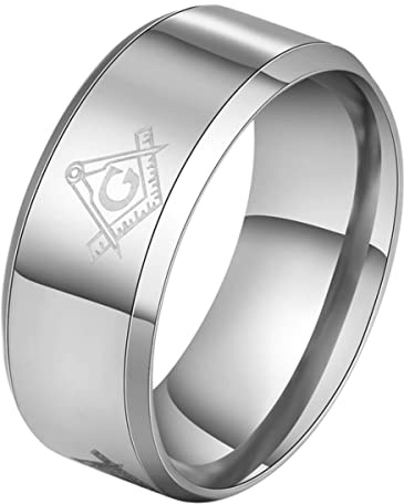 YAHOYA Freimaurer Ring Männer Freimaurer Ring Vintage Gold Silber Schwarz Ring Freimaurer Signet Finger Schmuck Legierung AG anillo Hombre
