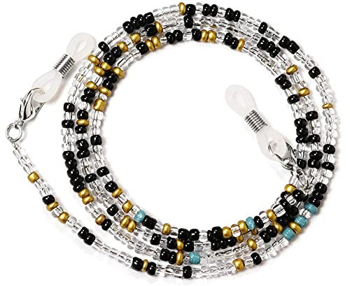 Böhmische bunte Brillenkette, verstellbare Länge, Brillenband, verlorenes Schlüsselband, A3m9, modisches Seil, Lesekette
