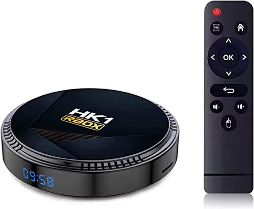SXGCH Android 12.0 TV Boxes, HK1 RBOX H8 Smart Android TV Box with H618 Quadcore Cortex-A53 CPU, Support Ultra HD 8K Video/2.4Ghz 5.8Ghz Wifi 6/100M Enternet/Bluetooth 5.0,4GB+128GB