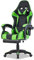 Walden Sedia da gaming, ergonomica, da ufficio, da gaming, schienale regolabile, sedia girevole da corsa, ufficio, computer, ergonomica, videogioco (Verde)