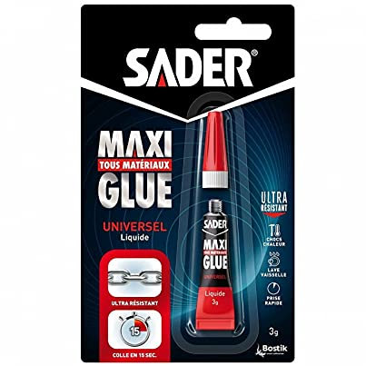 Colle cyano Maxiglue universel liquide 3g SADER