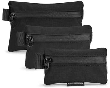 TACTICAL GEEK Storage A5 EDC Lot de sacs de rangement polyvalents avec crochets et boucles EDC Sac à gadget utilitaire Petit sac à outils Séparateur Organisateur de poche pour une utilisation