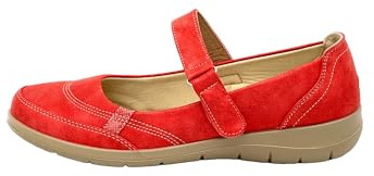 Ablovo® Damen Slipper Loafer Bequeme Mokassins Slip on Frauen Halbschuhe (Rot, EU Schuhgrößensystem, Erwachsene, Damen, Numerisch, M, 39)