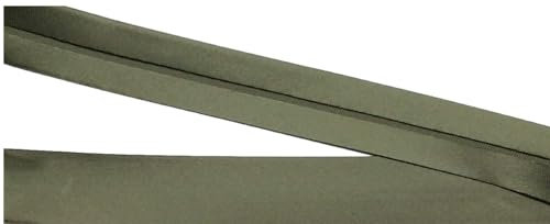 3 m Satinschrägband kaki 20 mm vorgefalzt