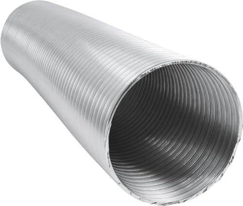Intelmann Alu Flexrohr 1,5 m / 3 m / 5 m DN 50 63 71 76 80 100 125 150 160 180 200 224 250, Alu Schlauch Lüftungsrohr Alu-Flex-Rohr Alu Lüftungsrohr Luftrohr (1,5 m, DN 200)