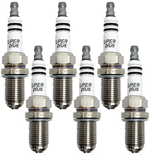 0242236562 Double Platin-Zünd-Zündkerze-Zündkerze 12120037608 / Fit für BMW E46 E39 E36 E38 / Fit für Audi A4 A6 A8 FGR7DQP + +48 4-6pcs Spark Plug Compatible (Color : 6pcs)