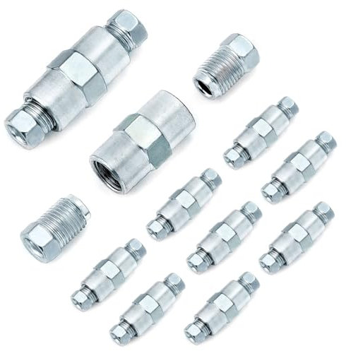 QWORK® 20 raccords à vis M10x1 et 10 connecteurs M10x1 pour conduite de frein Ø 4,75 mm