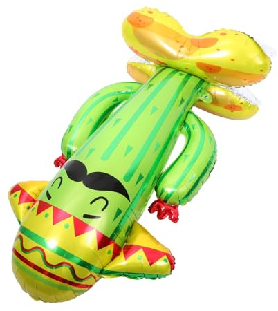 VICASKY Globo Foil Cactus Grande Inflable Decorativo Para Fiestas y Verano Diseño Tridimensional Para Interiores y Exteriores
