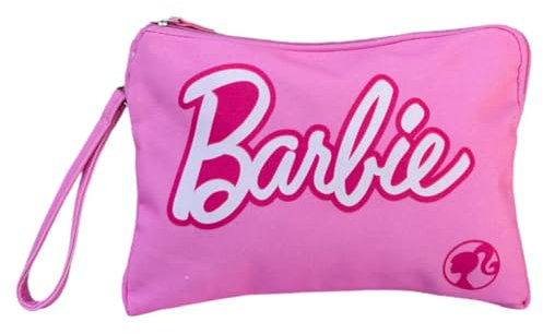 CARTOON Pochette Barbie beauty case con chiusura zip organizer da borsa borsa a mano
