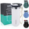 Disoza 500 ml Thermobecher Kaffee to go Kaffeebecher Thermobecher Travel Coffee Mug Weiß Kaffeebecher to go Thermo Becher mit Deckel Termokaffeebecher Thermotasse Trinkbecher mit Deckel