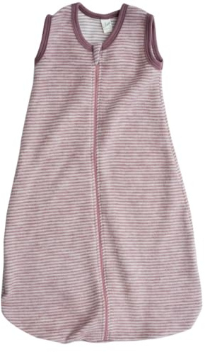 Lilano, Baby Fleece Schlafsack Ohne Arm, 100% Merinowolle (Mauve Natur, 110 Gr. 3)