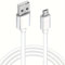 TECHZOCO Cable Micro USB Sincroniza y Carga, Cable USB android, Transferencia de Datos 480 Mbit/s, Compatible con Samsung, HTC, Sony, Motorola, LG, Nokia, Kindle, PS4, Xbox One, Blanco, 5 Metros