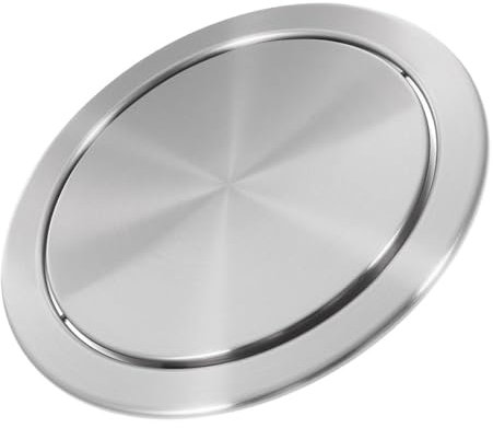 TOGEVAL Couvercle Poubelle Pivotant Pour Table Salle De Bain Couvercle Encastré Pour Poubelle De Table