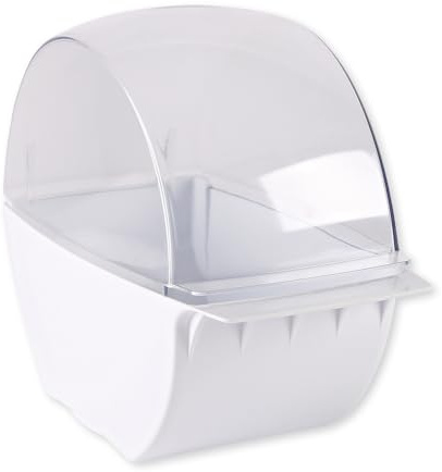 FRANZ MENSCH 1 Stück, Spender für Tupfer, 23,5x12,5x20cm, weiß, Kunststoff | Spender für Tupfer auf Rolle, Tupfer Zellettenbox, Zellettenspender, Kosmetex Tupfer-Spender, Praxis, Kosmetik, Hygiene