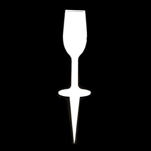 Champagne Flute Cake Toppers 10cm