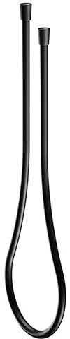 Keuco Brauseschlauch, 54995, Abmessung 1250 mm, Kunststoff mit Metalleffekt, Farbe: Schwarz Matt