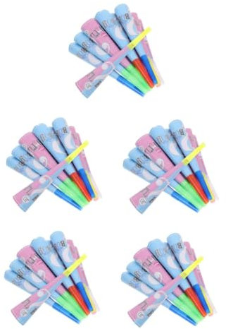 MAGICLULU 5 Sätze Geburtstags Luftgebläse Mini Megaphon Kunststoff Partyhörner Gaming Geburtstagsparty Zubehör Für Jungen Jubel Requisiten Partygebläse Für Megaphone 12 Stück * 5