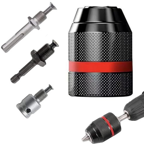 Mandrino Trapano, 1,5 – 13 mm, 1/2 – 20 UNF, con adattatore SDS, codolo esagonale da 1/4, mandrino per avvitatore a percussione
