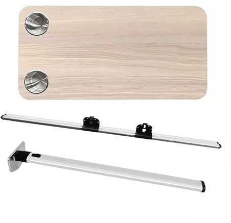 GTATBTG Table pliante pour camping-car – Table de camping amovible avec pieds pliables et kit coulissant – Idéale pour les meubles de camping-car et de camping-car – Parfaite pour le camping et une