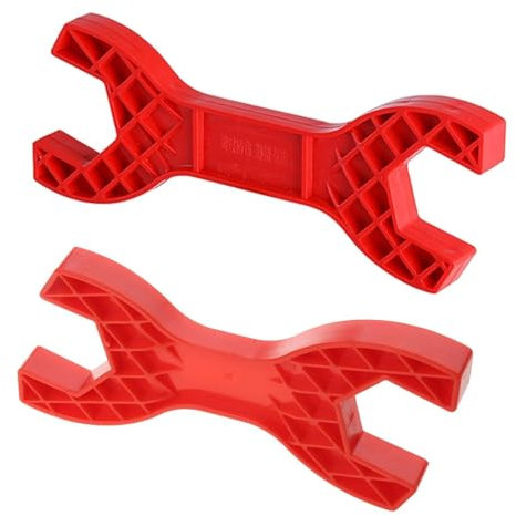 Multifunctional Double Head Shower Key with High Density Plastic Lightweight Bathroom Key for Tap Tool