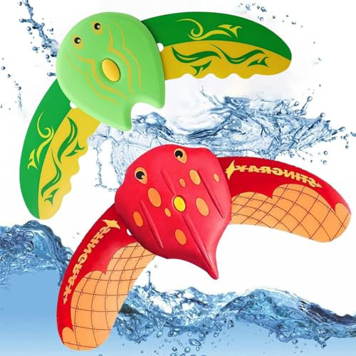 AiDeHuaKeJi 2 Stück Wasserspielzeug Kinder, Pool Spielzeug Kinder, Schwimmbad Tauchspielzeug, Unterwasser Glider, Pool Zubehör Spaß, Sommer Poolparty Geschenk für Jungen und Mädchen
