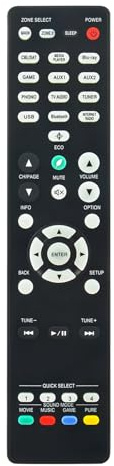 VINABTY RC-1244 Ersatz Fernbedienung Kompatibel mit DENON AV Receiver | AVR-S760H AVR-X1700H
