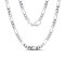 Mieoyue 925 Silber Damen Halskette ohne Anhänger, Silberkette 40 45 50 55 60cm Silberschmuck (Figaro, 45.0 Zentimeter)