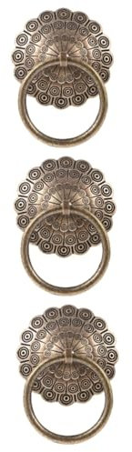 NUOBESTY 3pcs Classical Knocker Antique Design Front Door Security Knocker Home Decor Single Door