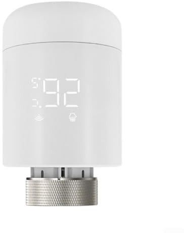 SMZhomeone Smartes Heizkörperthermostat für Zigbee-Konnektivität für Tuya App, programmierbare Heizungssteuerung, M30 x 1,5 mm Gewinde, Fenstererkennung