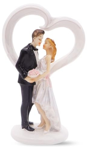 Figurines de Gâteau de Mariage Couple de Mariés Gâteaux JynxtoyZeal Décoration de Gâteau de Mariage Figurine Baiser Couple Résine Figurine Décoration de Gâteaux de Saint-Valentin