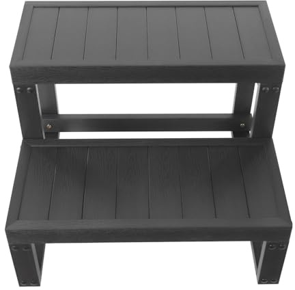 Whirlpool Outdoor Treppe Trittstufe Treppen Badewannen Einstiegshilfe Pool Einstiegstreppe, Für Einfachen Einstieg In Badewanne Und Außenbereich, Für Senioren Und Familien, 60x54x42,3 cm