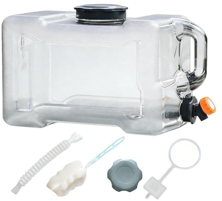 FewNvWa Garrafa de Agua Camping Jarra Depósito Botella con Asa Fuerte PC Portátil con Grifo Extraíble Antiderrames Adecuada para Senderismo Picnic Salidas