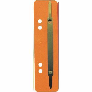 Exacompta Heftstreifen kurz PP mit Metalldeckleiste VE=25 Stück orange